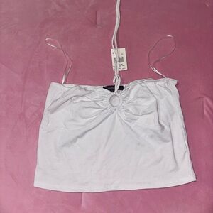 White Halter Top